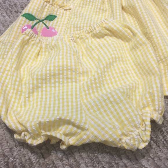 Samara Girls Yellow Summer Dress with Bloomers - Picture 6 of 8